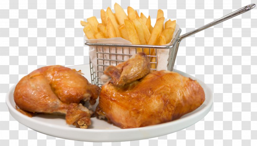 Fried Chicken Roast French Fries And Chips - Recipe Transparent PNG