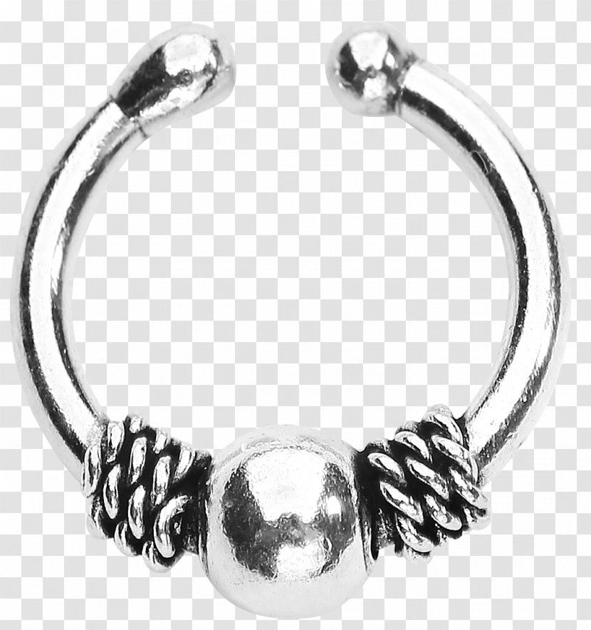 Bracelet Body Jewellery Piercing Nese Septum-piercing - Heart Transparent PNG