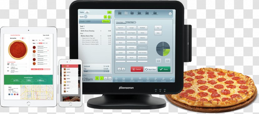 Smartphone Pizza Point Of Sale Restaurant Computer Software - Quantity - In Kind Transparent PNG