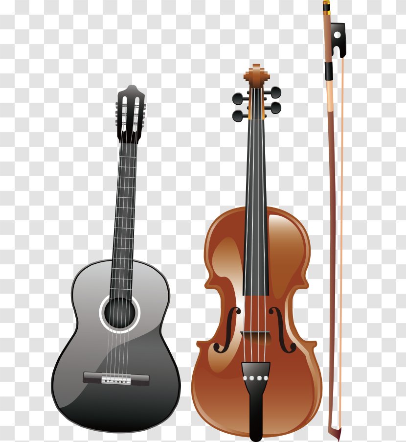 Electric Violin Musical Instrument Acoustic-electric Guitar Acoustic - Flower Transparent PNG