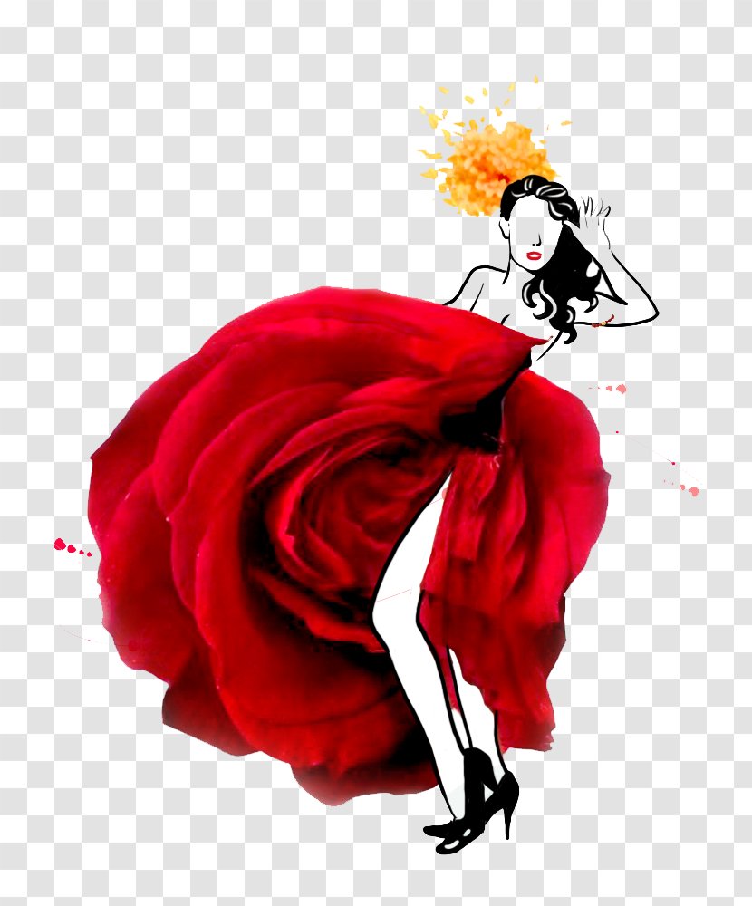 Andalusia Flamenco: Dance Class Cante Flamenco - Cartoon - Rose Lover Transparent PNG