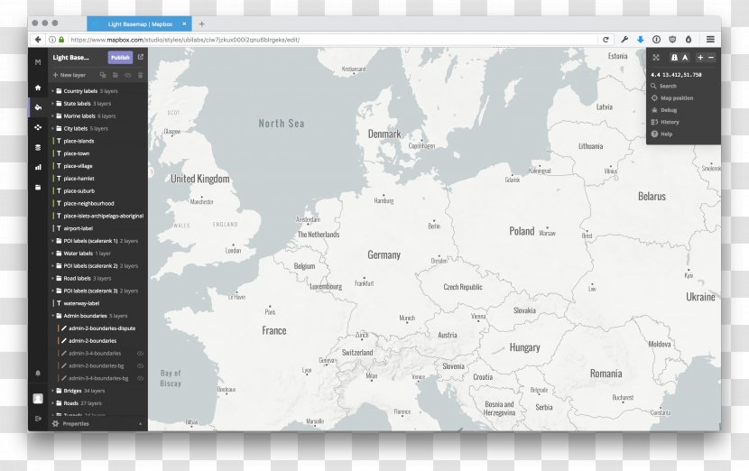 Mapbox Visualization Vector Tiles - Library - Map Transparent PNG