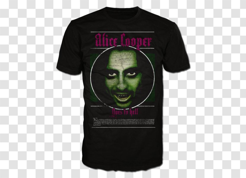 Alice Cooper Goes To Hell T-shirt Trashes The World Green - Top Transparent PNG