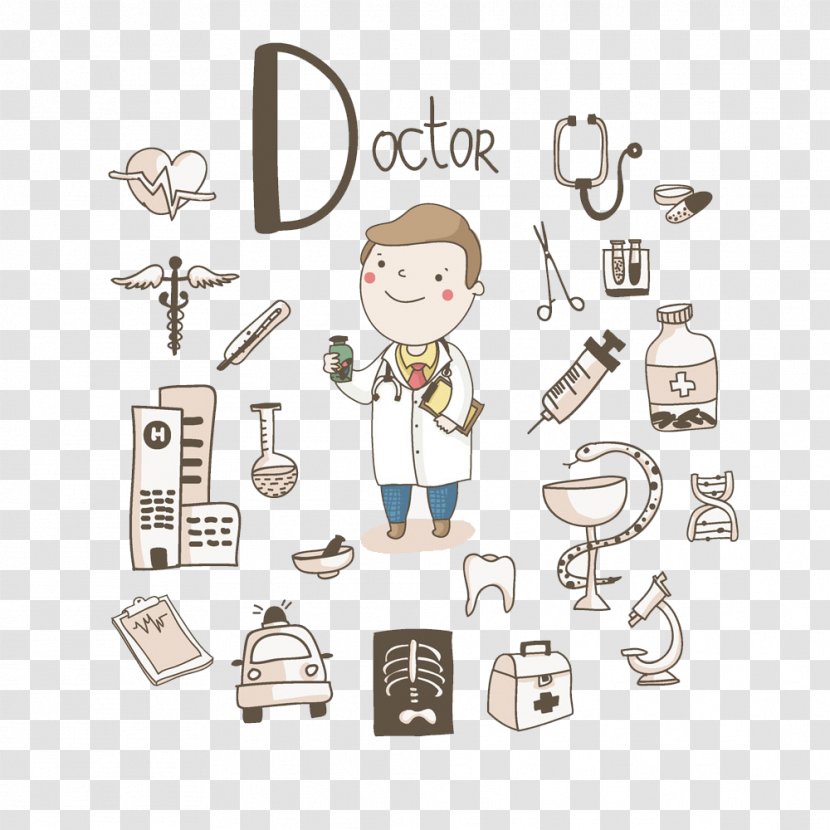 Health Care Icon Design - Text - Doctor Buckle Creative HD Free Transparent PNG