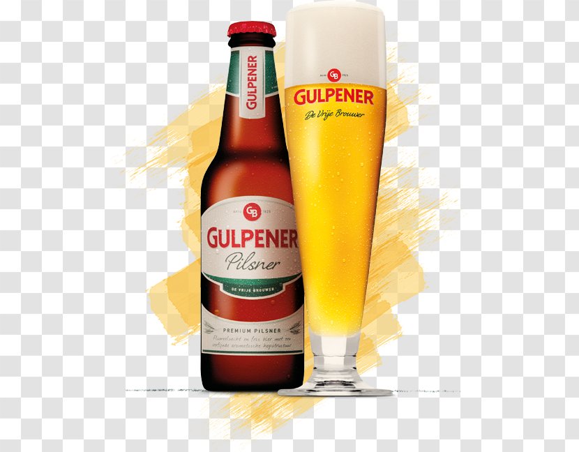 Gulpener Biologisch Ur-Pilsner Beer Pilsner - Bottle Transparent PNG