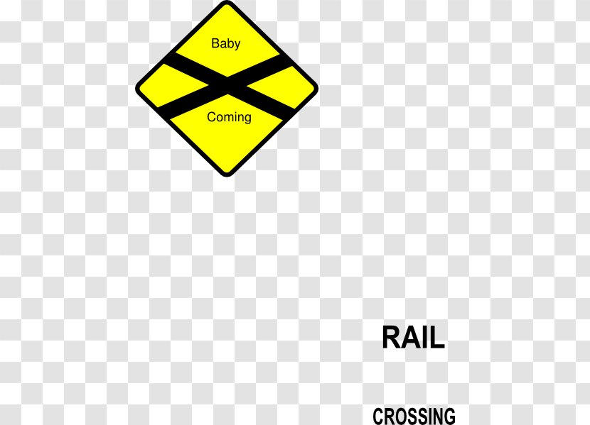 Rail Transport Train Level Crossing Sign Clip Art - Traffic Transparent PNG
