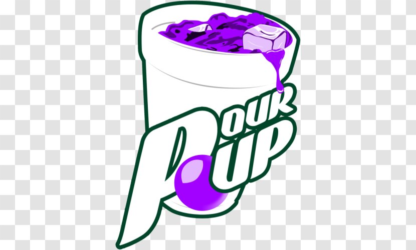 Purple Drank Cup T-shirt Codeine - Drawing Transparent PNG
