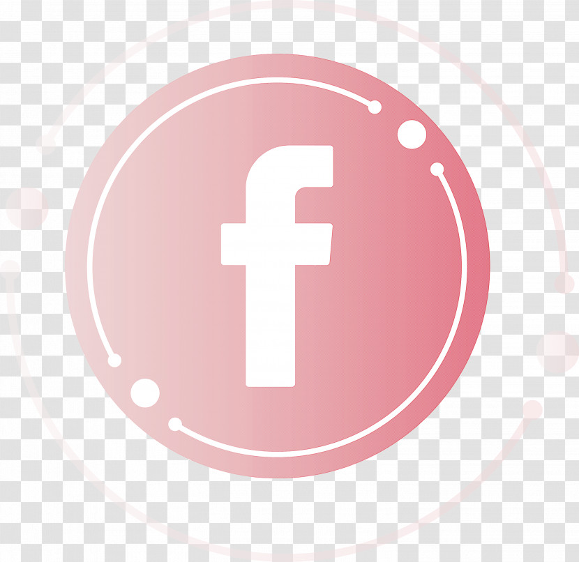 Facebook Pink Logo Transparent PNG