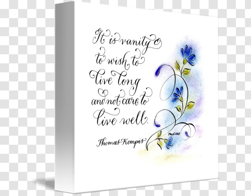 Quotation Text Life Floral Design - Calligraphy Poster Transparent PNG