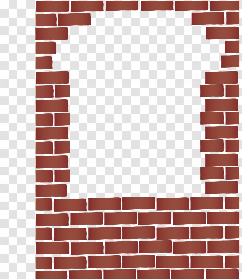 Brick Wall Tile - Cartoon Bricks Transparent PNG