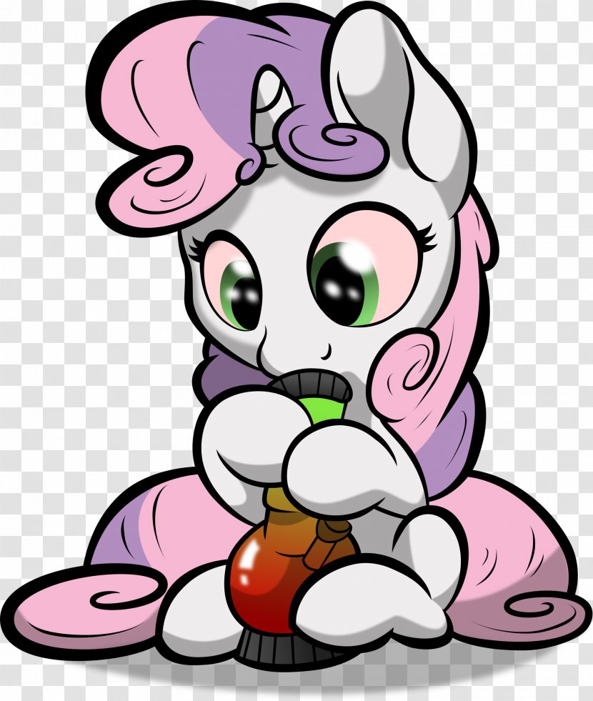 Sweetie Belle Art Imageboard Clip - Watercolor - Frame Transparent PNG