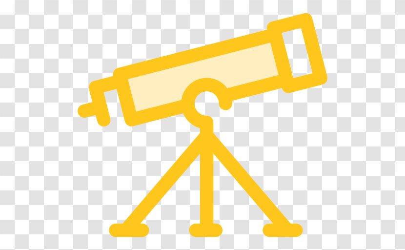 Telescope Clip Art - Yellow - Office Writing Transparent PNG