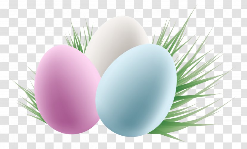 Easter Bunny Egg Clip Art - Grass - Cliparts Transparent PNG
