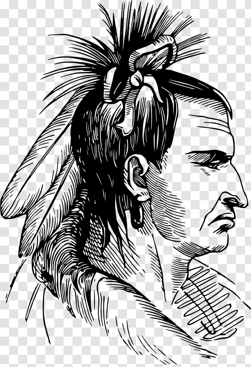 Native Americans In The United States Indigenous Peoples Of Americas Drawing - Silhouette Transparent PNG
