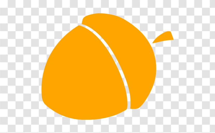 Acorn Symbol Clip Art - Orange Transparent PNG
