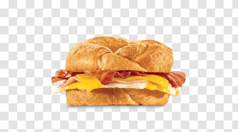 Breakfast Sandwich Croissant Jack In The Box Cheeseburger - Cheese Transparent PNG