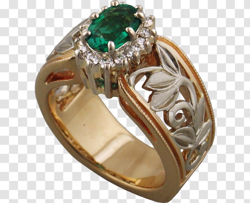 Emerald Gemstone Ring Jewellery Goldsmith - Filigree Transparent PNG