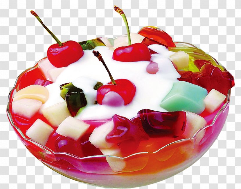 Gelatin Dessert Mango Pudding Iced Tea Frozen Food - Taste - Cherry Jelly Transparent PNG