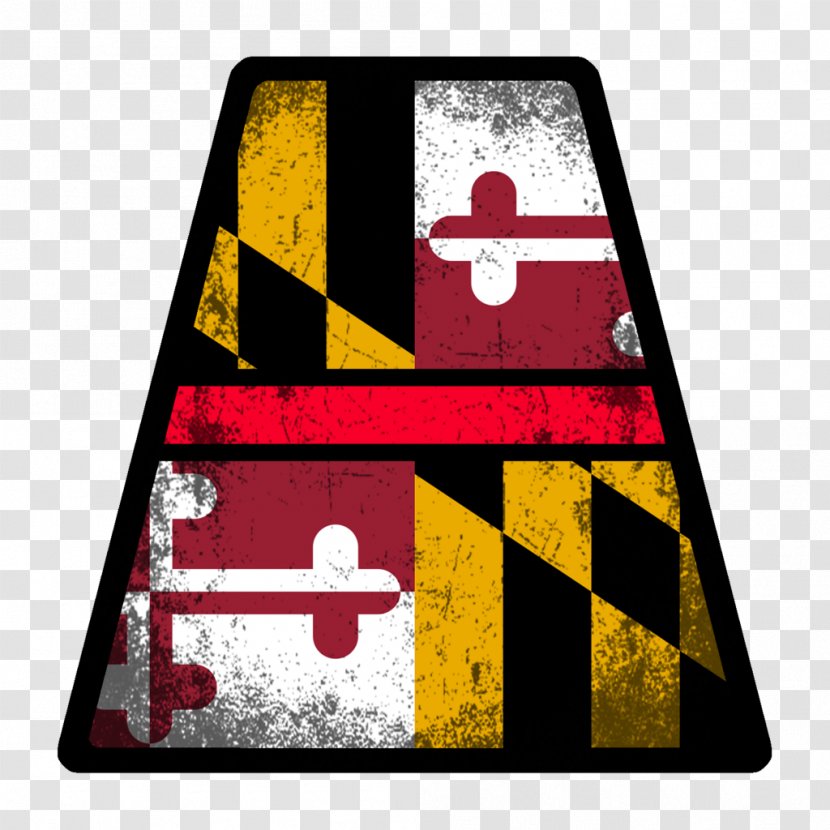 Flag Of Maryland State Coloring Book - Rectangle Transparent PNG