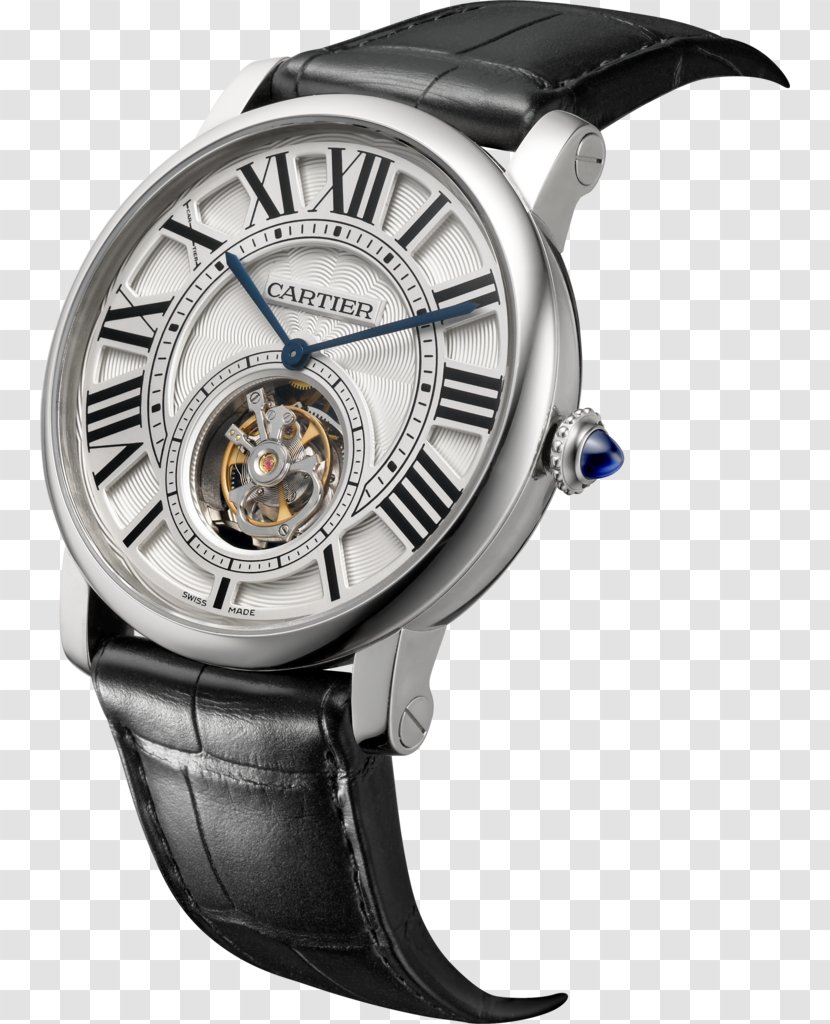 Tourbillon Cartier Watch Movement Geneva Seal - Platinum Transparent PNG
