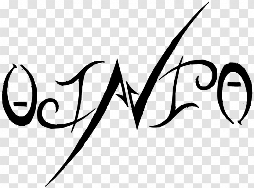 Logo Ambigram Drawing Calligraphy - Black And White Transparent PNG
