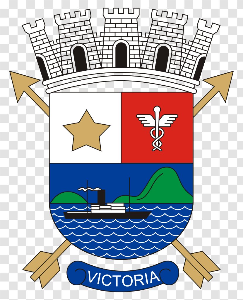 Brasão De Vitória Prefeitura Municipal City Council Of Vitoria Coat Arms Brazil - Artwork Transparent PNG