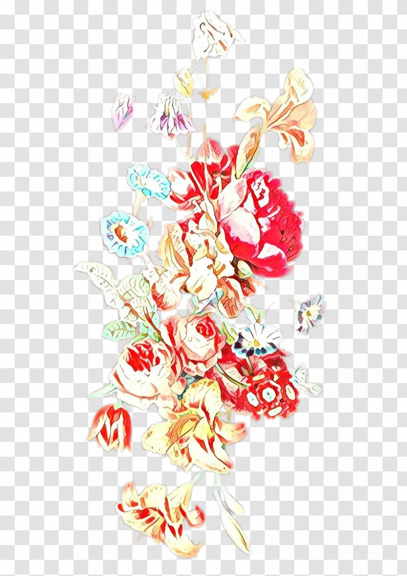 Watercolor Flower Background - Floral Design - Holiday Ornament Interior Transparent PNG