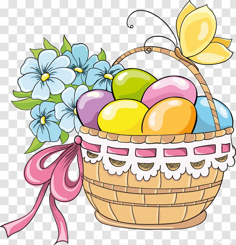 Drawing Easter Basket - Food Transparent PNG
