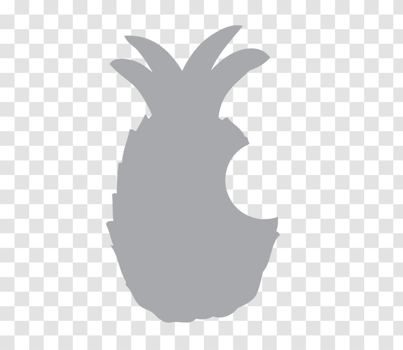 Logo Pineapple Font - Black And White Transparent PNG