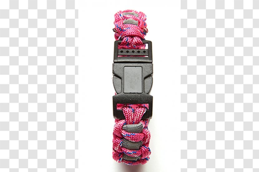 Bracelet Watch Strap Parachute Cord - Pink - Neon Ring Transparent PNG