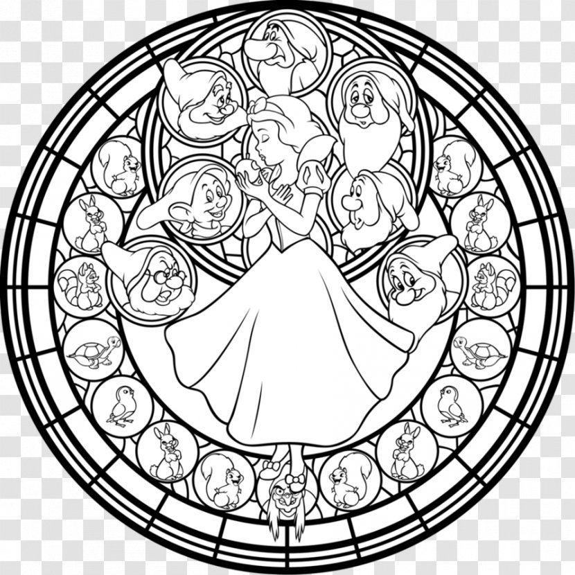 Sunset Shimmer Window Design For Stained Glass Coloring Book - My Little Pony Equestria Girls - Snow White And The Seven Dwarfs Transparent PNG