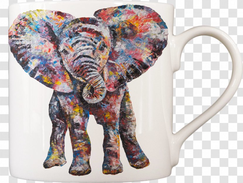 Bone China Mug Tableware Indian Elephant Cushion Transparent PNG