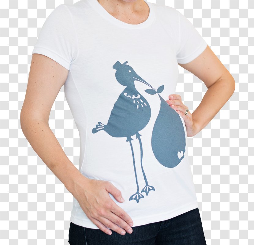 T-shirt Maternity Clothing Shoulder Belli Elasticity Belly Oil Fashion - Sales Transparent PNG