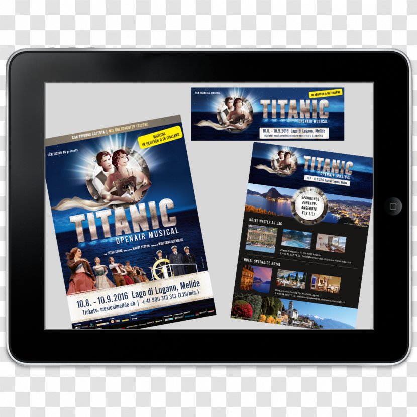 Titanic Display Advertising Electronics Pamphlet - Conflagration - Schwarzerobitec Gmbh Transparent PNG