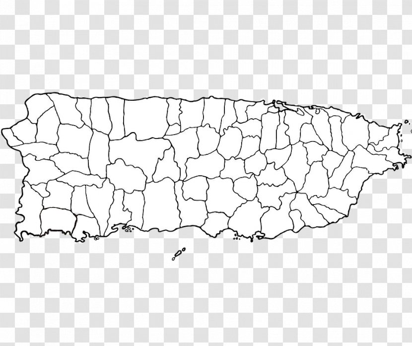 Guaynabo Sabana Grande Utuado Área Metropolitana De San Juan Map - Black And White Transparent PNG