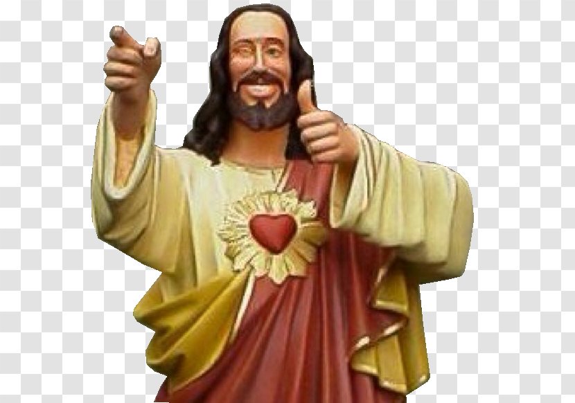 Jesus Dogma Buddy Christ Thumb Signal - Internet Meme Transparent PNG