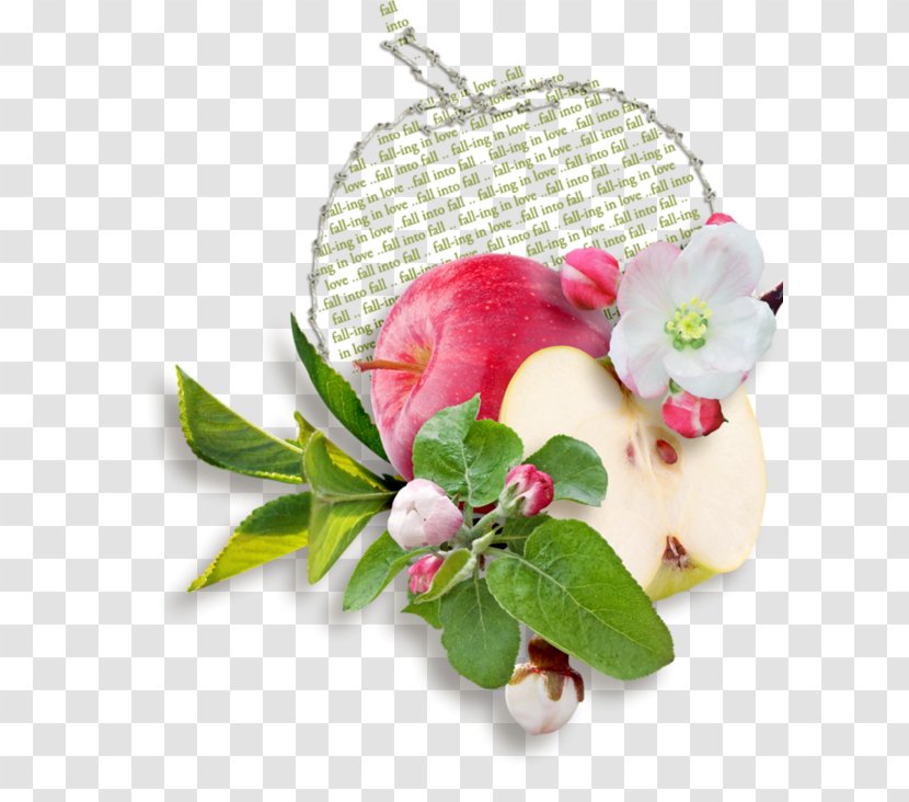 Floral Design Apple - Red Green Leaf-kind Ornaments Creative Transparent PNG