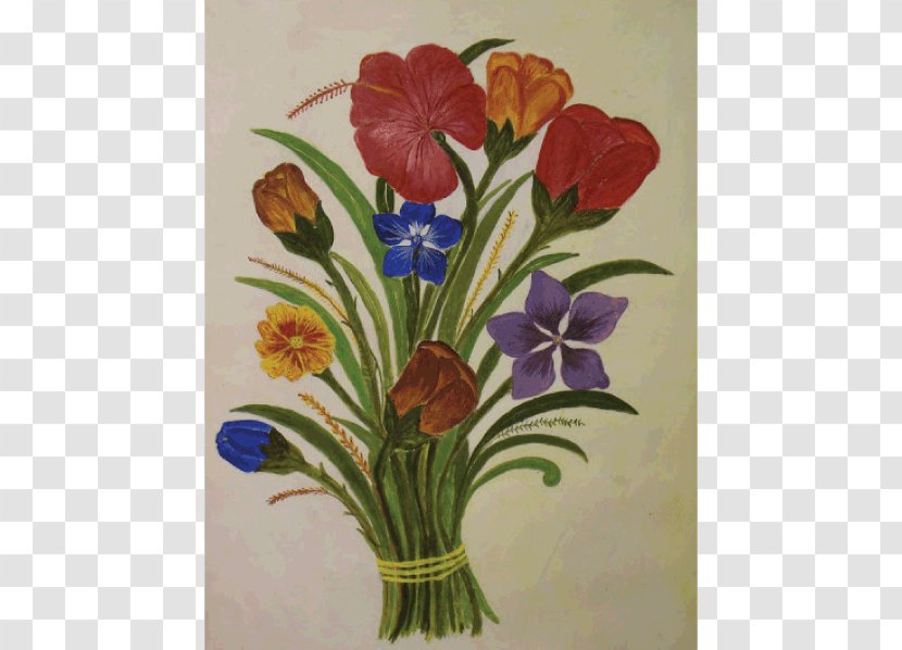 Flower Art Painting Floral Design Portrait - Floristry - Radhe Krishna Transparent PNG