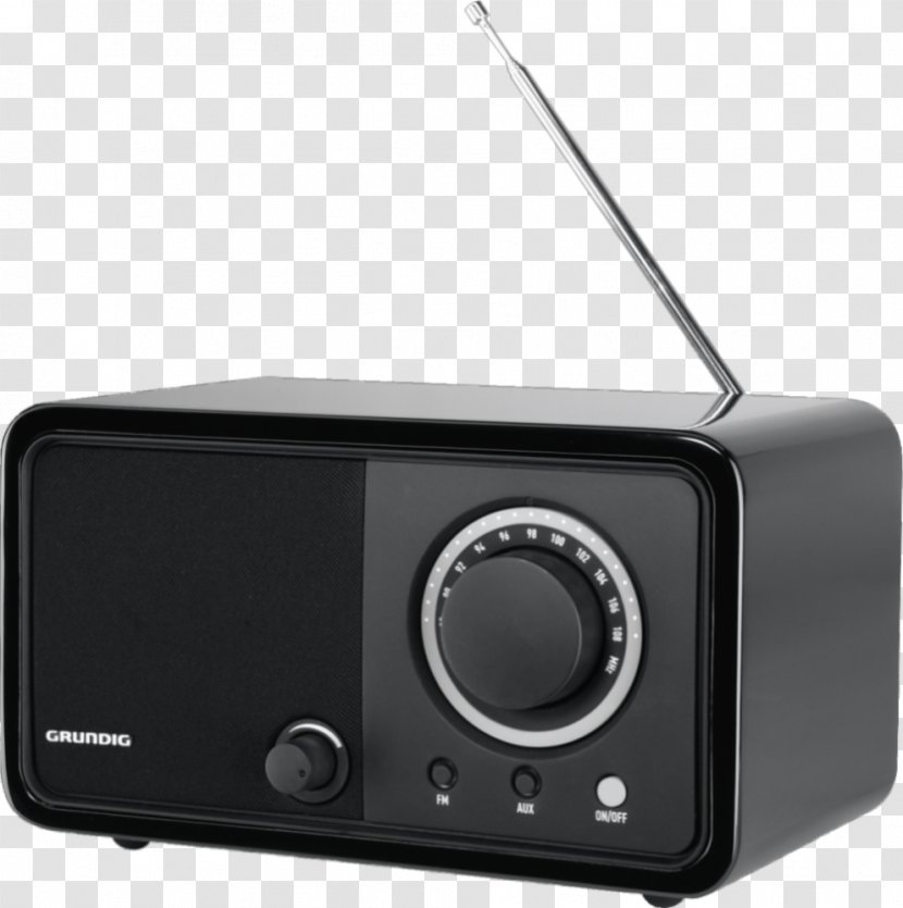 Grundig Tr1200 Radio Fm Black FM Broadcasting Electronics - Table Transparent PNG
