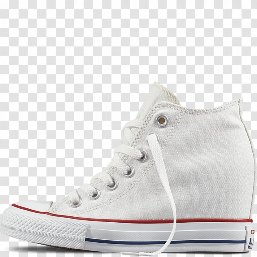 Sneakers Chuck Taylor All-Stars Converse White Shoe - Wedge Transparent PNG