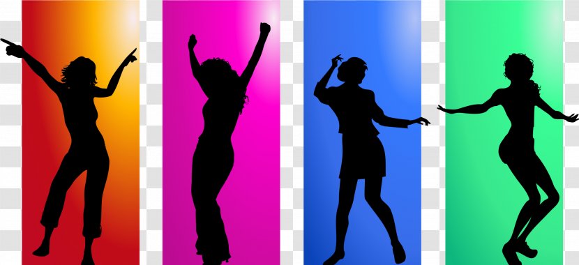 Dance Female Silhouette Woman - Magenta - Hotdog Transparent PNG