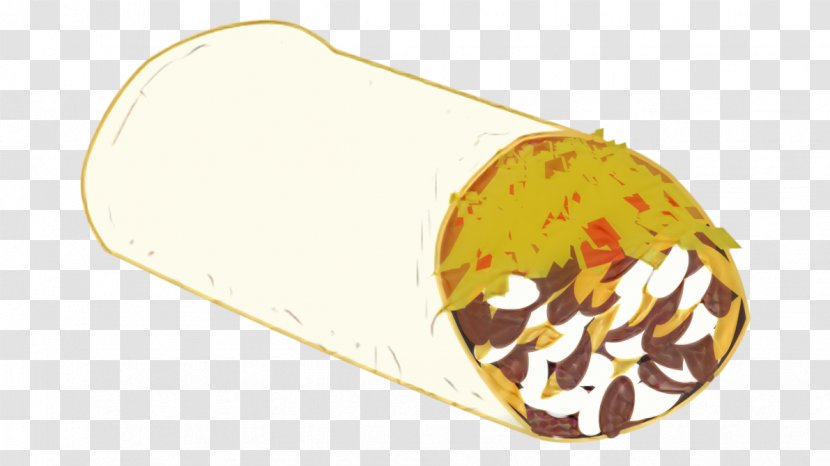 Taco Cartoon - Yellow - Wrap Transparent PNG