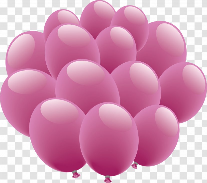 Balloon Clip Art - Birthday - Purple Balloons Image Transparent PNG