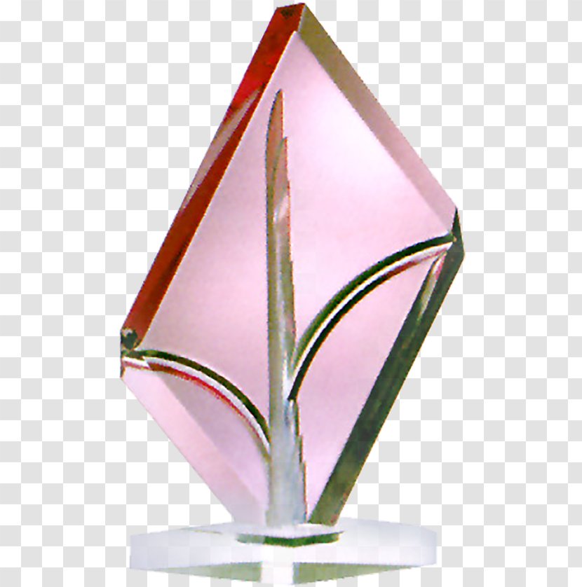Trophy Glass Cup Crystal - Bright Pink Transparent PNG