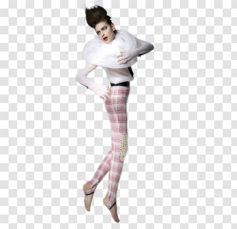 Tartan Leggings Fashion - Frame - Watercolor Transparent PNG