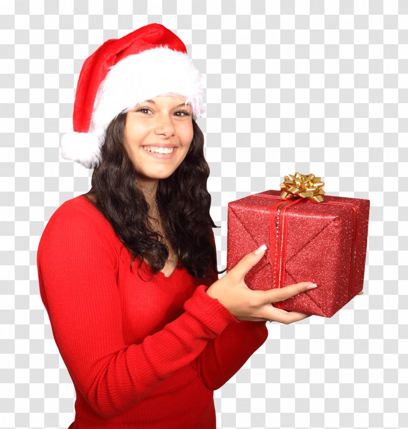 Santa Claus Christmas Gift Woman - Holiday - Candy Transparent PNG