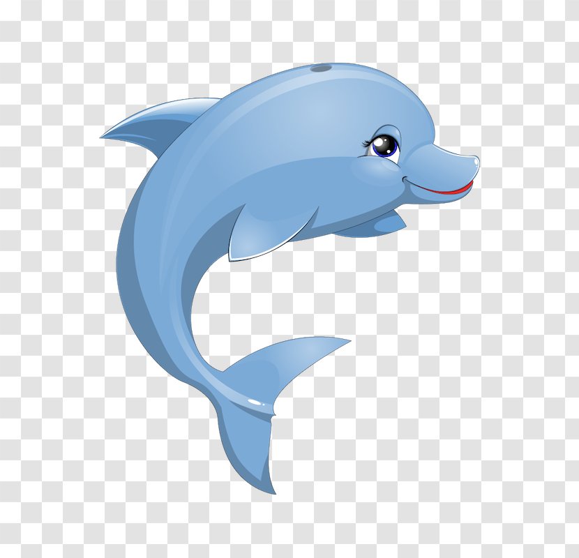 White-beaked Dolphin Animation Wall Decal Sticker - Oceanic - Cartoon Transparent PNG