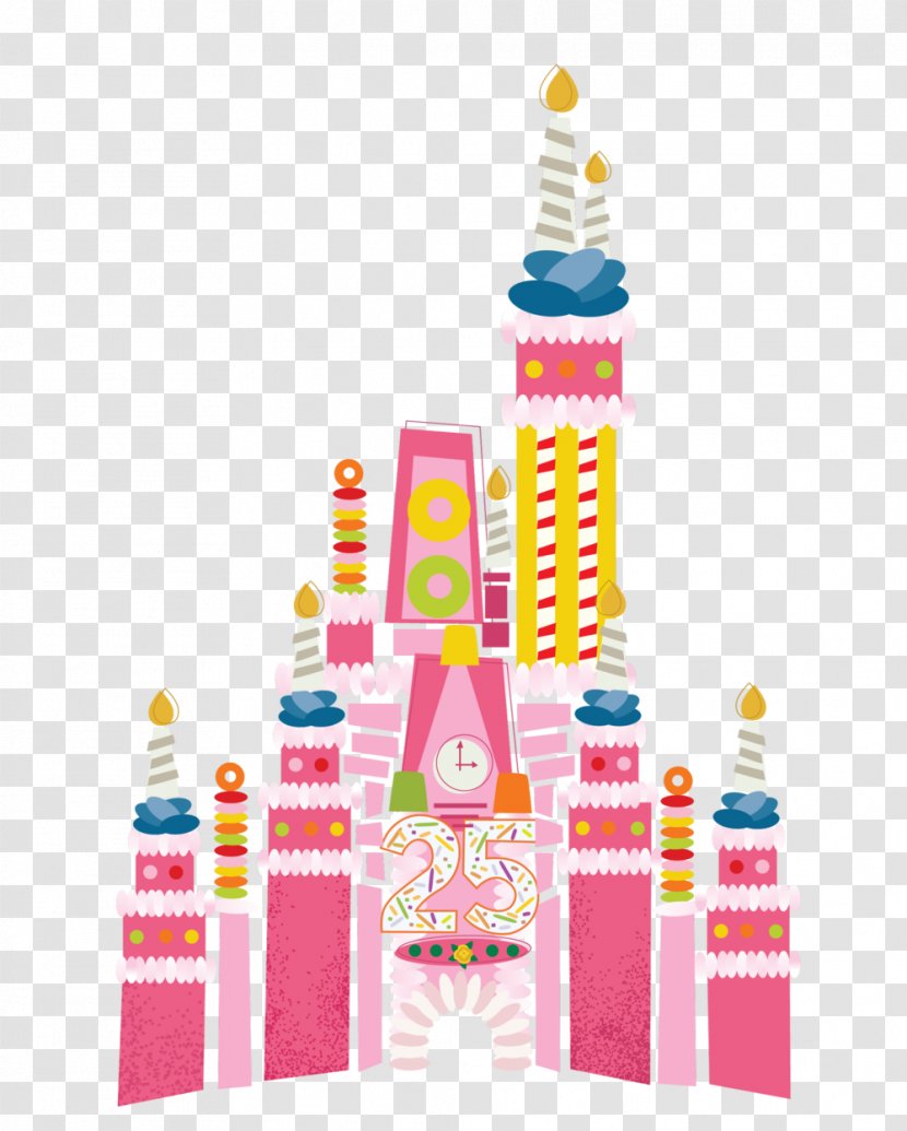 Cinderella Castle Artist Design Illustration - Walt Disney Company - Text Transparent PNG