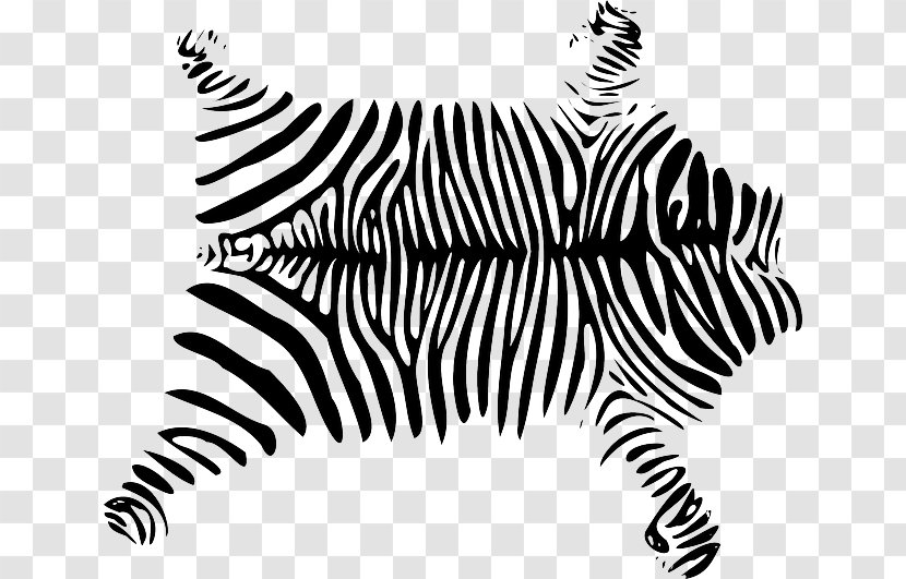 Hide Animal Print Skin Zebra Clip Art - Zebrafell Transparent PNG