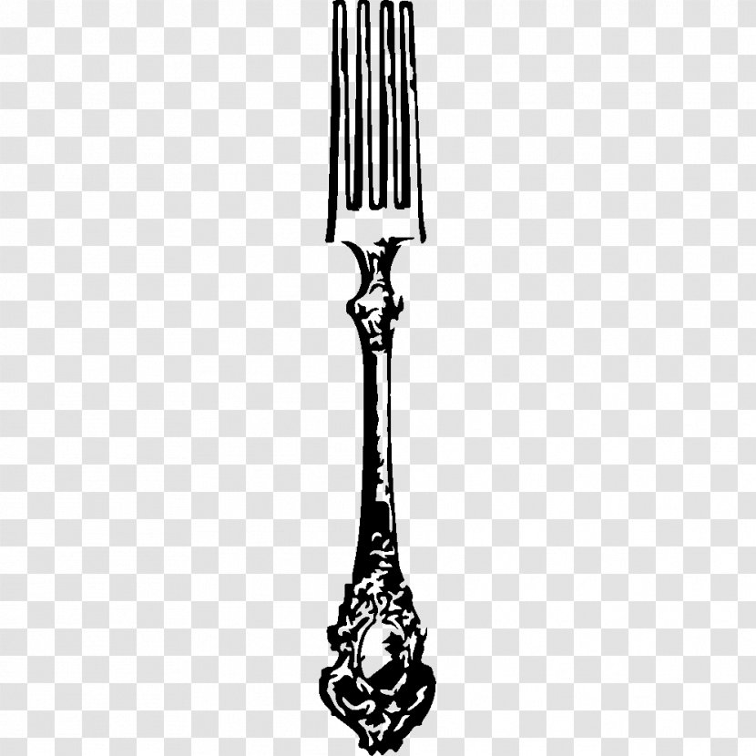 Fork Knife Cutlery Wall Decal Sticker Transparent PNG